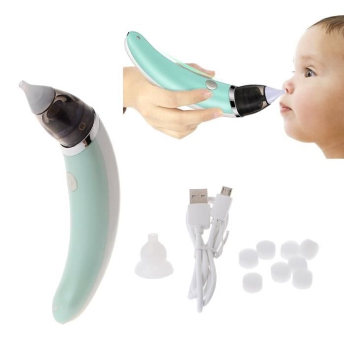 Nouveau-né bébé nasal Aspirateur électrique Sécurité Hygiénique Nez Cleaner Snot Sucker 