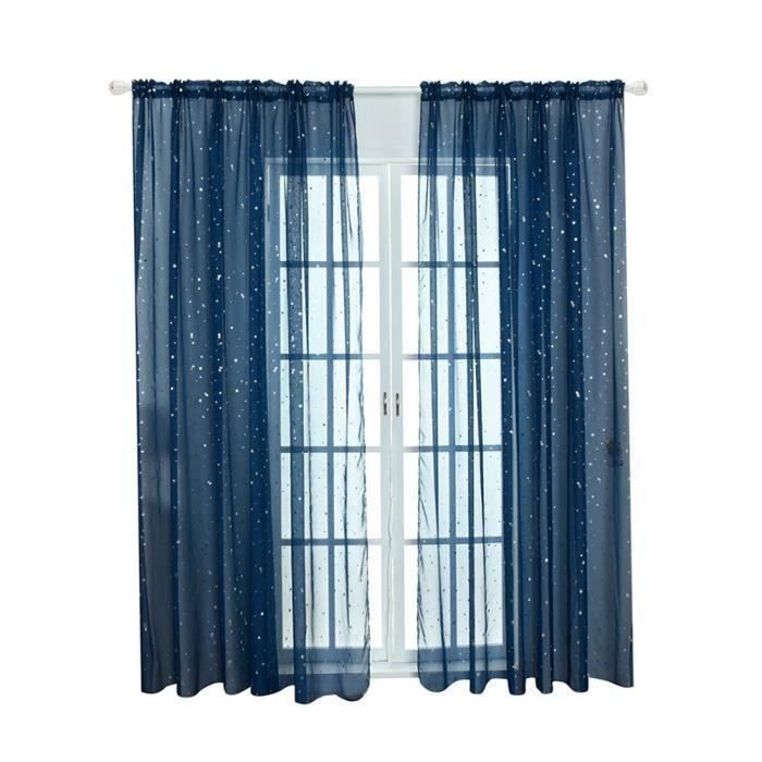 Rideaux En Tulle Etoile Voilage Pour Fenetre Et Chambre D Enfant Bleu Marine 100x270cm Through A Rod Achat Vente Voilage Cdiscount Rideaux En Tulle Etoile Voilage Pour Fenetre Et Chambre D Enfant Bleu Marine 100x270cm Through A Rod Achat Vente Voilage Cdiscount