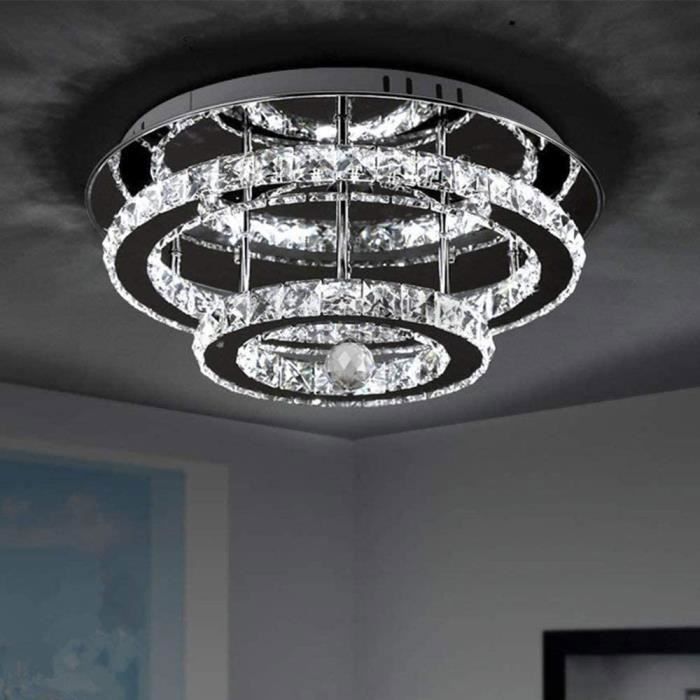 Plafonnier LED Hofstein Gris Et Blanc – Lustre Moderne Pour Séjour, Chambre, Couloir