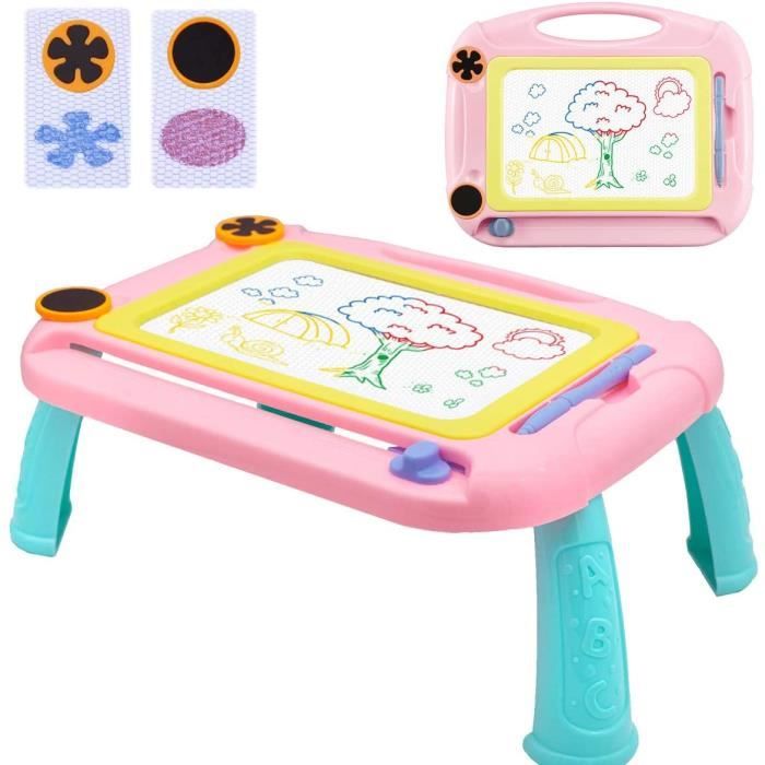 Ardoise Magique Tableau de Dessin Magnétique,Effaçable Multicolore