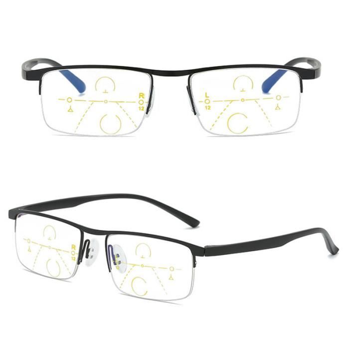 Lunettes De Lecture Lumineuses - Modèle Cou Long Unisexe Avec Verres +2.00 Et étui Inclus