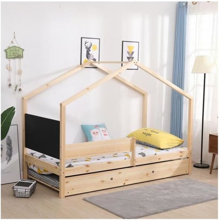 structure lit cabane 90x190