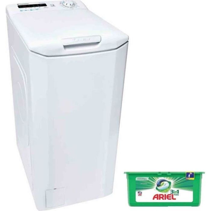 CANDY Lave-Linge Top 7kg 1400trs/min Smart Touch Machine à laver 41 Blanc