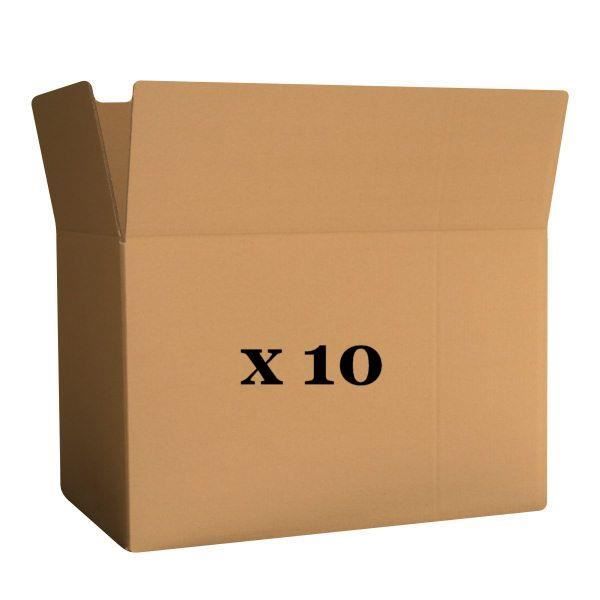 Pack 10 cartons 60x40x40 double cannelure - Cdiscount Bricolage