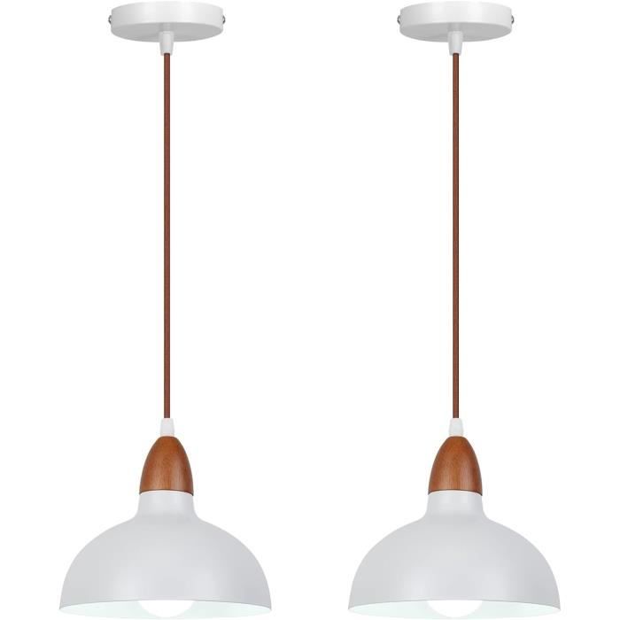 Lots De 2 Suspension Luminaire Vintage Industrielle E27 Plafonnier