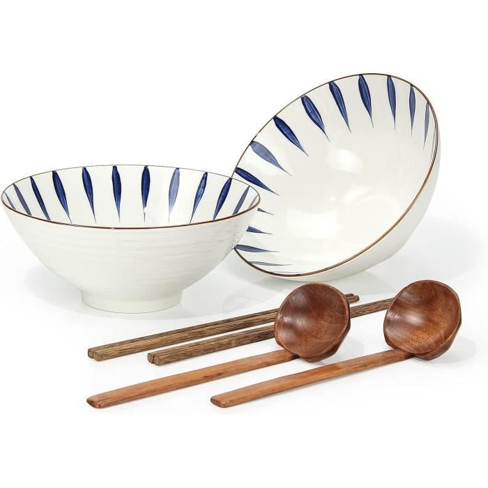 Ensemble De Bols à Ramen, Bol à Ramen en Céramique De Qualité Ensemble De Bols à Ramen, Bol à Ramen en Céramique De Qualité
