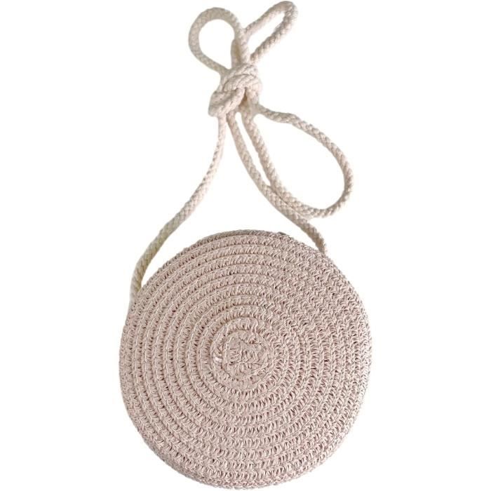 Mandarina Duck Sac En Paille Rond ISIYINER Bandoulière Boho