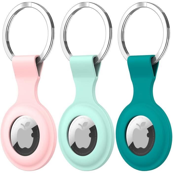 3 Pièces Apple AirTag Keychain Locator Tracker Protection Coque Finder  Pendentif Apple AirTags Protector CaseJ
