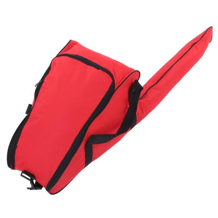 Sac De Tronçonneuse Tissu Oxford 20 Pouces - Sac Transport Portable Étanche Rouge Pour Scie