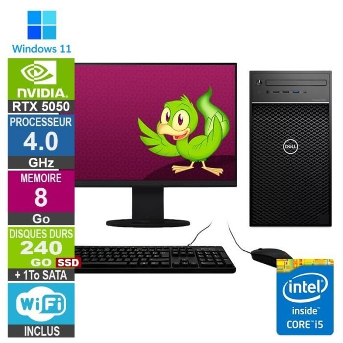 PC Gamer LPG-3630 i5-8400 4.00GHz 8Go/240Go SSD + 1To/RTX 5050/24 - Dell