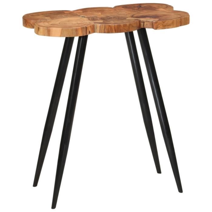 mange-debout - table haute - table de bar en rondins 90x54x105 cm bois d'acacia solide - ean 7809686544005