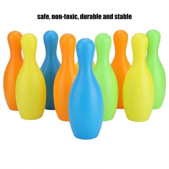 Jeu De Peinture Ensemble De Jouet De Boule De Bowling Coloree Avec 10 Quilles Et 2 Boules Pour Bebe 17 Cm Achat Vente Jeu De Peinture Cdiscount