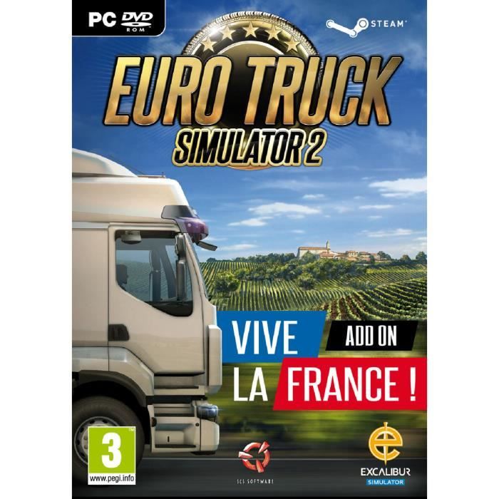 Euro Truck Simulator 2 Vive La France Add On Pc Import Anglais Achat Vente Jeu Pc Euro Truck Simulator 2 Viv Cdiscount
