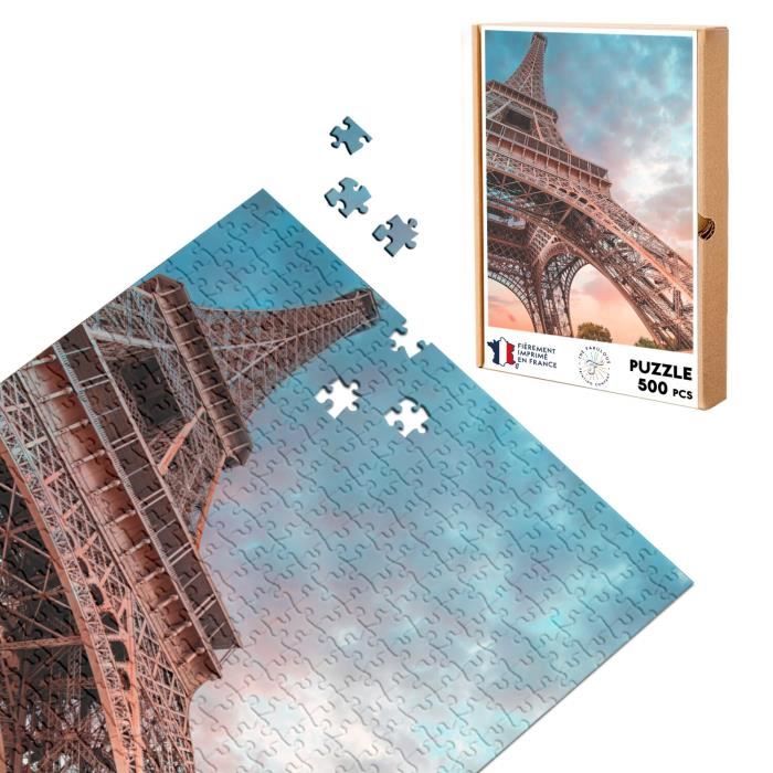 ABAKUHAUS Tour Eiffel Lot De Sets De Table En 4 Pièces, Paris Skyline Park, Tissu Lavable Pour Salle à Manger Et Cuisine, 30 Cm X 45 Cm, Pale Café Bleu Pâle