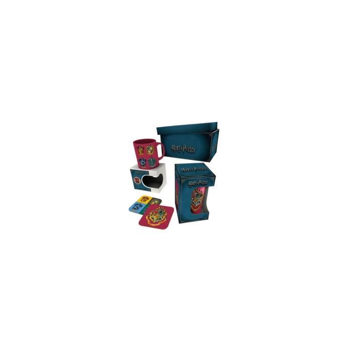 Harry Potter Espresso Tassen Set – 4 Stück, 10 Oz / 300 Ml, Keramik, Mikrowellengeeignet