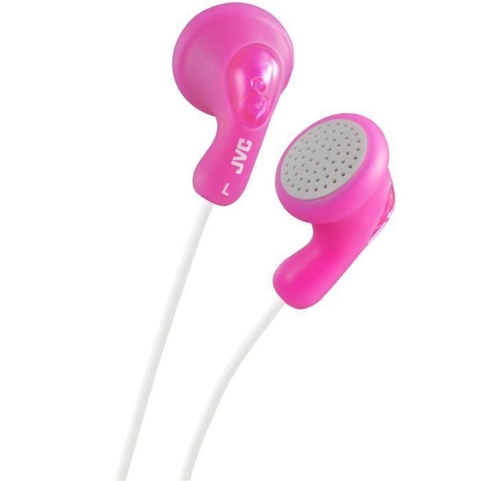 JVC HA F14 P - Ecouteurs bouton rose