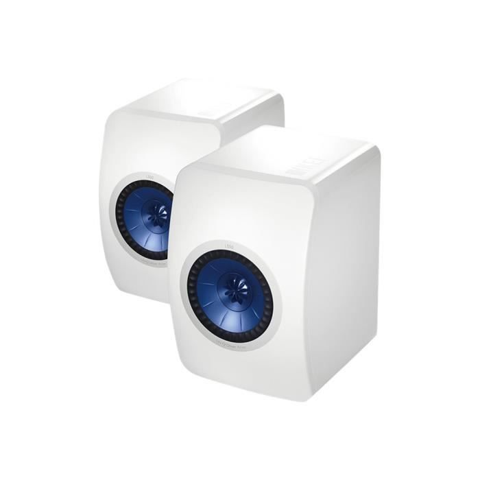 KEF LS50 Haut-parleurs pour moniteur 2 voies coaxial blanc piano ...