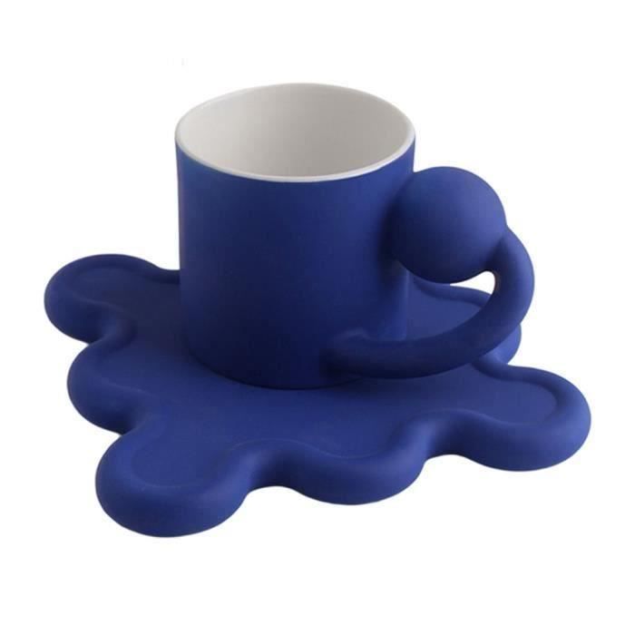 Tasse à Café En Porcelaine Avec Soucoupe - 220 Ml Couleur Rose - Idéale Pour Cappuccino, Latte Et Thé - 12