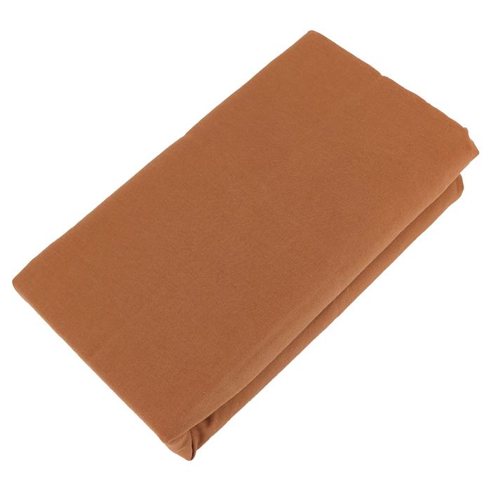 Drap housse PALACE pur coton lavé 160x200 cm bonnet 35 cm uni marron terre cuite Drap housse PALACE pur coton lavé 160x200 cm bonnet 35 cm uni marron terre cuite