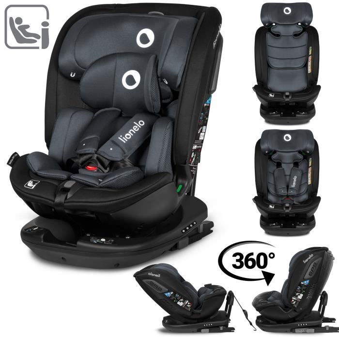 Bastiaan white siège-auto pivotant et isofix groupe 0+/1/2/3 gris