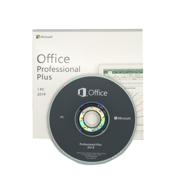 Office 2019 Pro Plus [ DVD + LICENCE ] [ LIVRAISON Á VOTRE DOMICILE ...