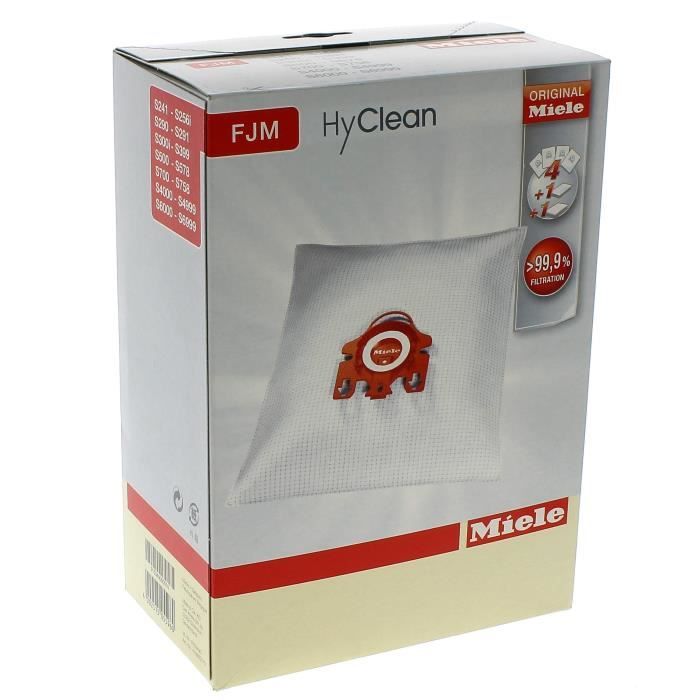 F//J//M pour aspirateur sac à poussière pack de 5 pour aspirateur MIELE S249I