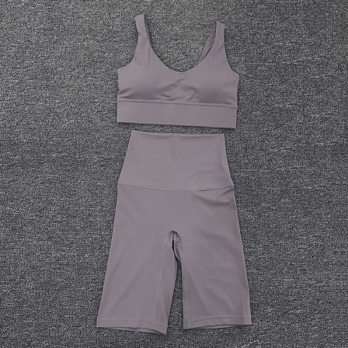 Lot De 2 Shorts De Cyclisme Courts Pour Femme - Noir, Coupe Ajustée Taille Haute - Short De Yoga Confortable Et Stretch