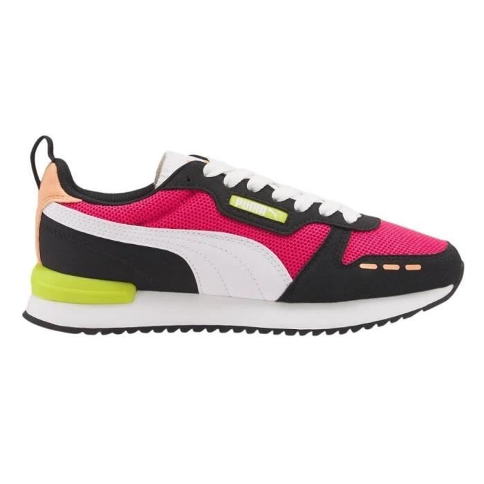 Basket puma femme noir et 2025 rose
