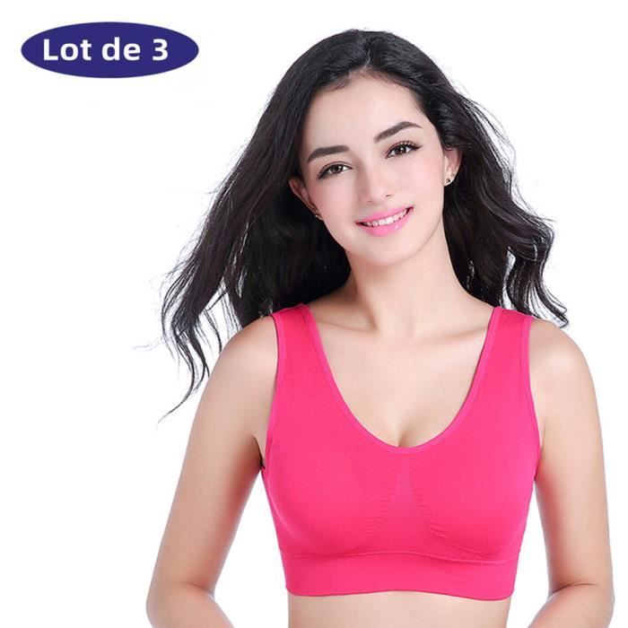 Lot de 3 brassi res de sport femme yoga brassi res de sport