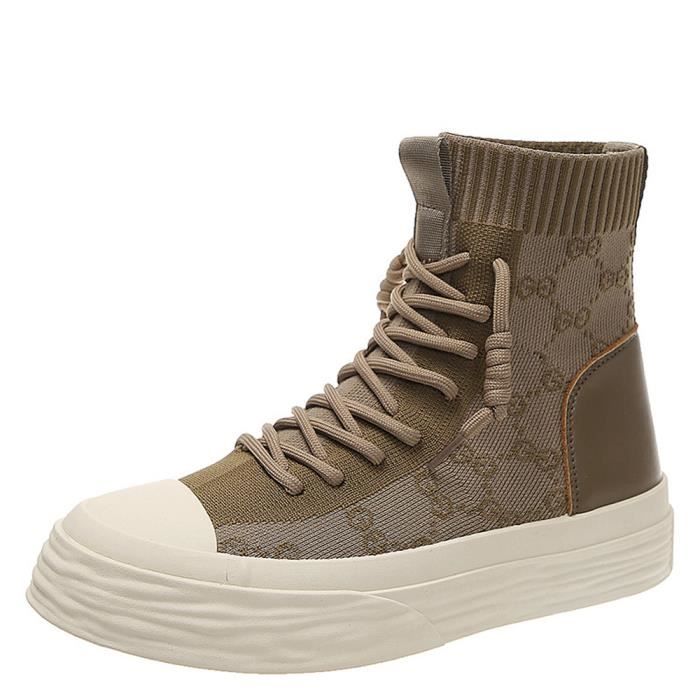 Basket montante en maille top