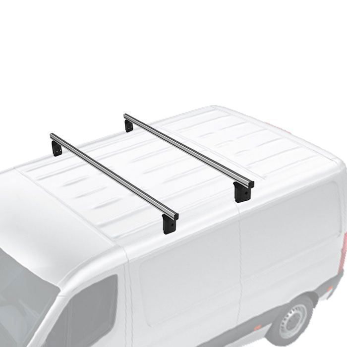 Barres de toit Transversales pour Ford Tourneo Courier 2014-2023 Fer Argent