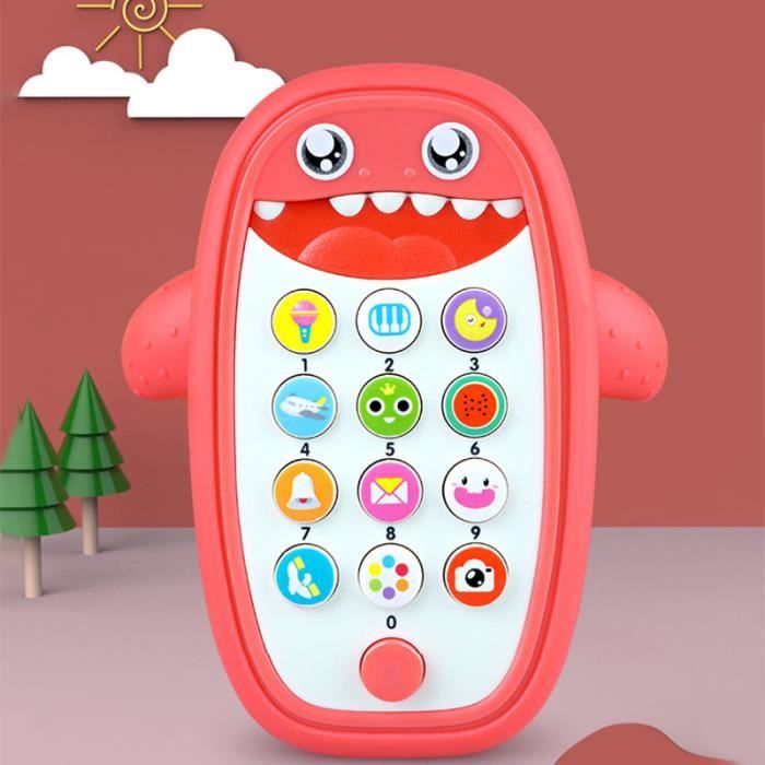 Bebe Jouet Anglais Telephone Requin Musique Mobile Dessin Anime Mobile Jouet Educatif Pour Enfant Bleu Cdiscount Jeux Jouets