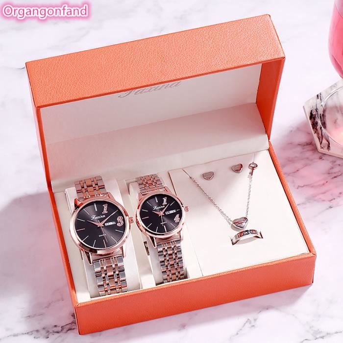 Coffret Cadeau Montre Bracelet Pour Homme Geneva - Montre élégante Avec Bracelet, Neuve Avec étiquettes
