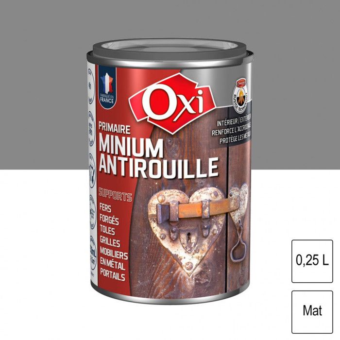 OXI Primaire antirouille Minium - 250 ml