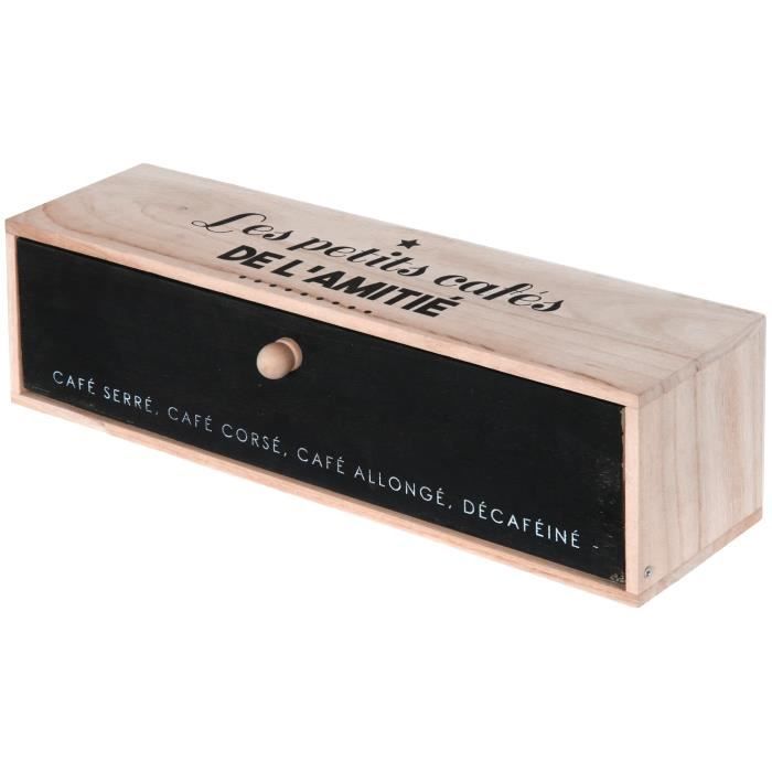 Boite A Capsules 5 Compartiments Dosette Senseo Cafe Design Luxe