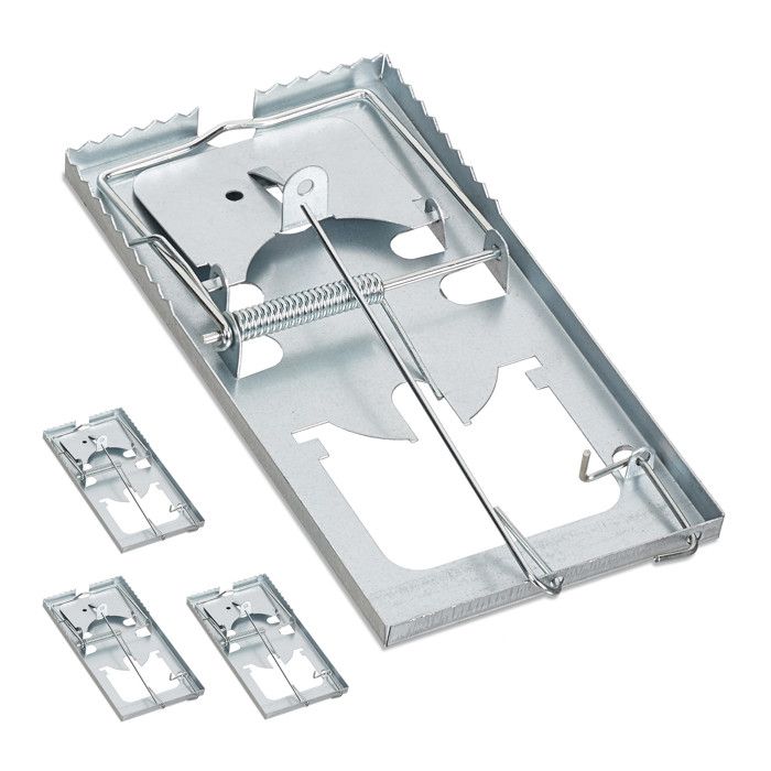 Tapette souris lot de 24 surface de capture dentelée réutilisable haute puissance métal piège argenté