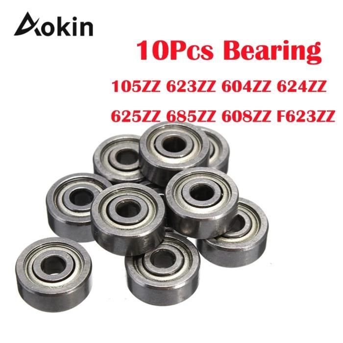 Lot De 40 Roulements 608 ZZ – 8x22x7 Mm – Acier Carbone, Double Blindage – Pour Skateboard, Patins, Scooters, Vélos