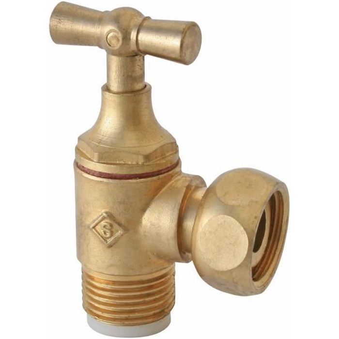 Robinet De WC 1/4 De Tour équerre – Raccord Bicone Pour Tube Cuivre 10 Mm, Marque Française Somatherm