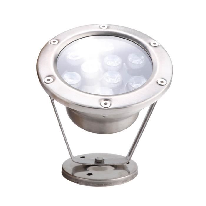 Akozon Lumière Sous-Marine de Bateau, Lumière LED Sous-Marine Marine DC 12V 24V Acier Inoxydable Universel Convient pour L'éclairage au Bord de L'eau