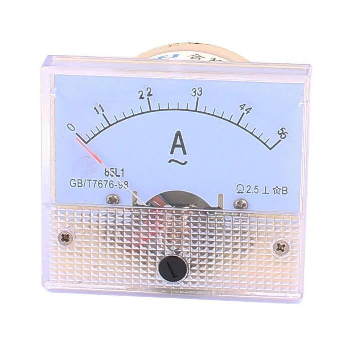 50 A ZHOUMO 1-50 A 85L1 Panneau AC mètre ampèremètre analogique ampèremètre Cadran Affichage de courant Pointeur Ampèremètre