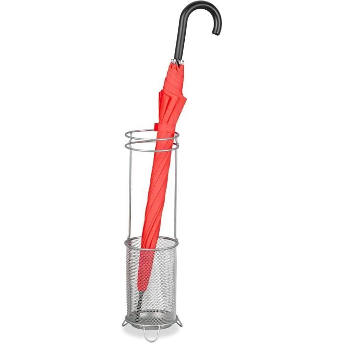 Porte-parapluie pour entrée, porte-parapluie rond creux en