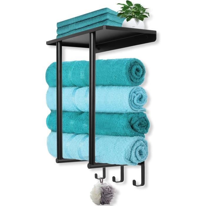 Crochet à Serviette Mural AMEROCK Blanc - Zinc - Style Branche - Pour Salle De Bain