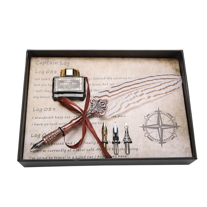 Stylo Plume Rétro Métallique Gullor - Cadeau élégant Pour écriture Quotidienne