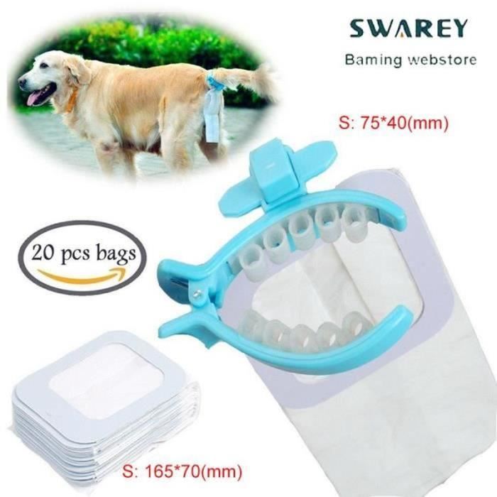 Accroche sac à déjection pour chien en biothane 16 & 25 mm