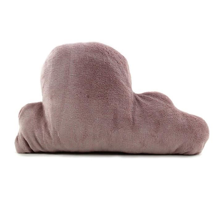 Coussin forme nuage rose extra doux 27x44cm 27 x 44 cm Rose