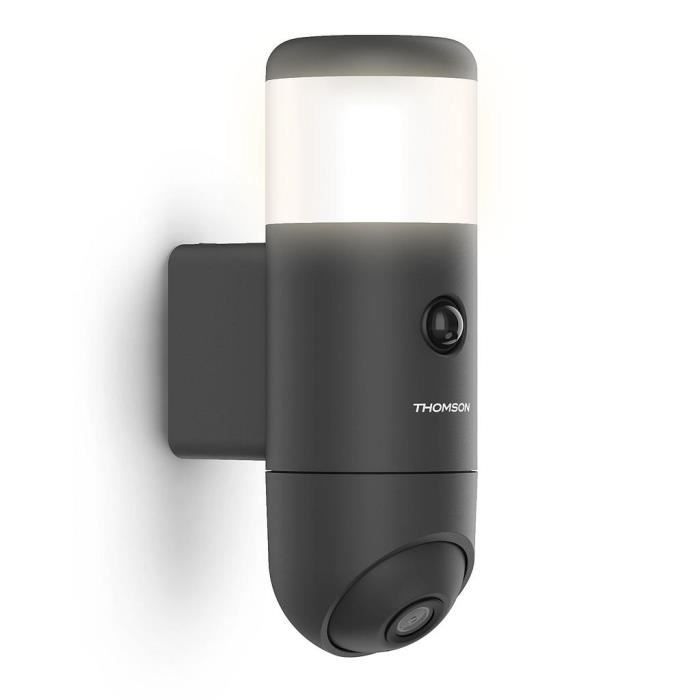 Thomson - Caméra IP extérieure de vidéo surveillance avec éclairage Wifi 1080P - RHEITA100