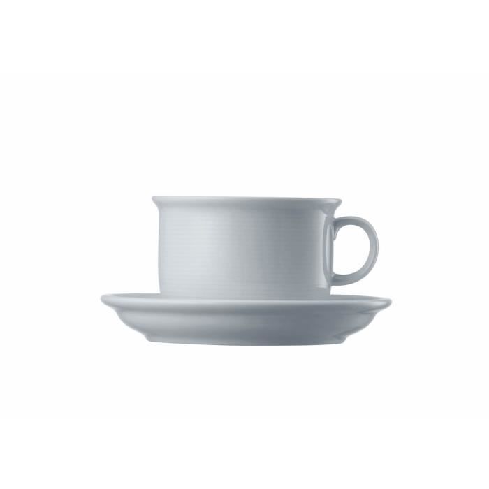 Thomas Sunny Day Tazza E Piattino Per Cappuccino 2 Pezzi – Porcellana 380 Ml, Blu Acqua, Lavabile In Lavastoviglie