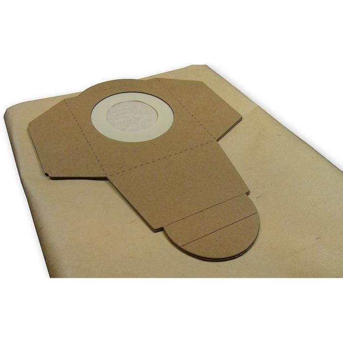 10 Bolsas De Aspiradora MisterVac - Compatibles Con Scheppach ASP30-0 Prof