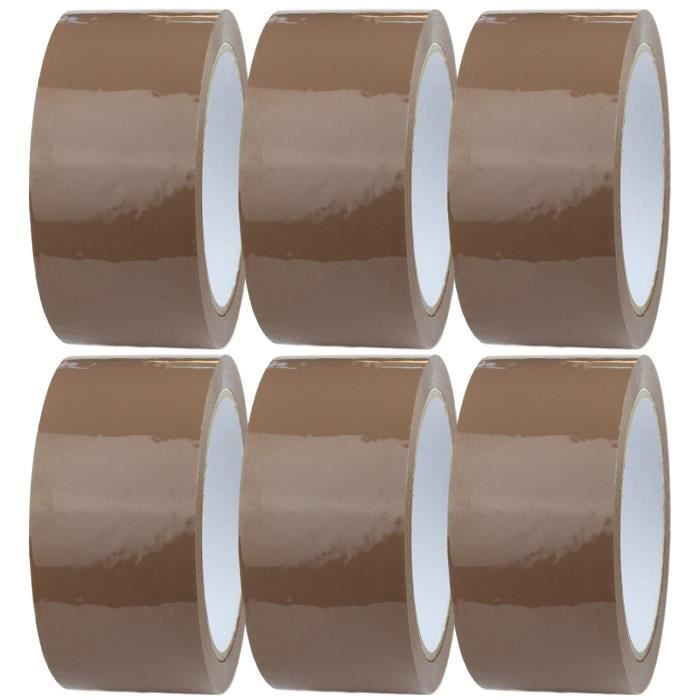 Lot de 3 rouleaux de ruban adhésif professionnel 48 mm x 27 m