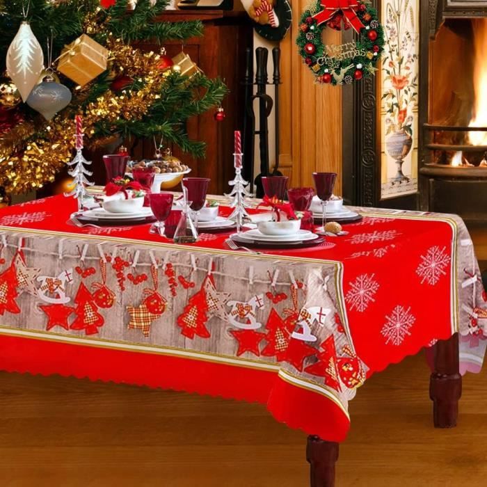 Table de fête : 5 nappes de Noël chics et en promotion - - Blog